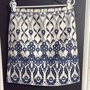 J. Crew Floral A-Line Mini Skirt Size: 8 Length: 19.5”